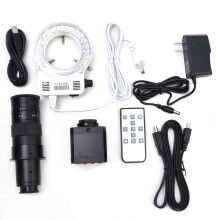 (US Plug) 37MP Industriekamera 120X Objektiv 56LED Ringlicht