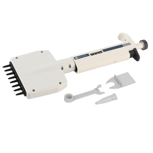 8-Channel Variable Volume Manual Adjustable Pipettor 0.5-10μl