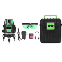 (Super Bright Green Light 3 Lines) High Precision Green Beam Self Leveling Laser Meter