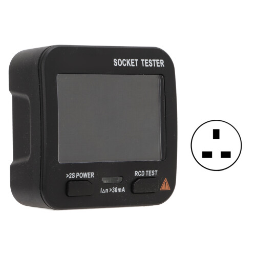 (UK Plug) Digitaler Spannungsprüfer Multifunktionsdetektor 0,1V