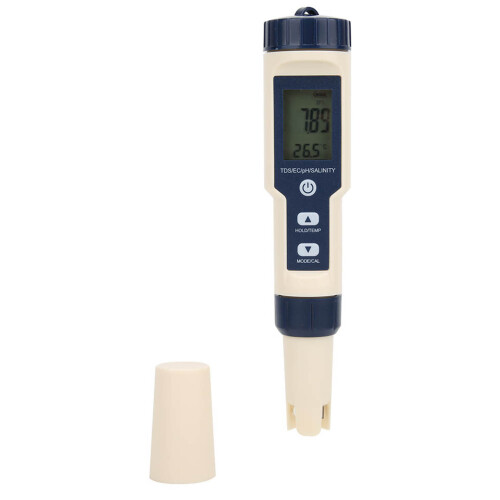 5-in-1 Digitaler Wasserqualitätsprüfer pH/TDS/EC 1