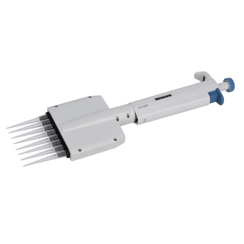 8-Channel Variable Volume Manual Adjustable Pipettor 0.5-10μl 1