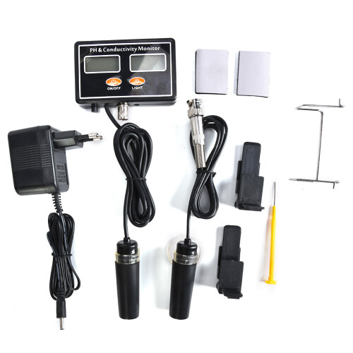 (220V EU Plug) PH/EC-Wasserqualitätsmesser mit austauschbarer Sonde 220V EU