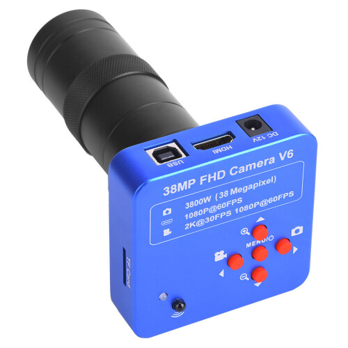 38MP HDMI/USB-Videomikroskop mit 100X-Objektiv 2