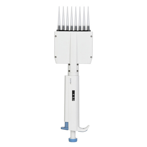 8-Channel Variable Volume Manual Adjustable Pipettor 0.5-10μl 2