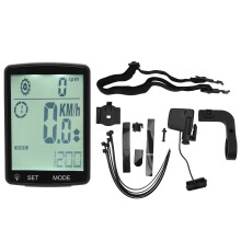 (White) 2,8 Zoll LED-Fahrradcomputer Tacho Multifunktion Grün