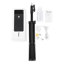 (US Plug 100‑240V) Berührungsloses Infrarot-Thermometer Seifenspender Schule Fabrik