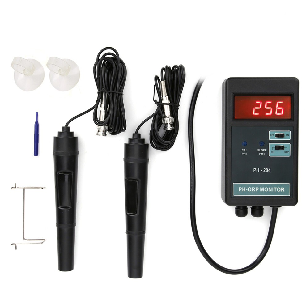 (Eu Plug 220V) Digital Led Ph/Orp Temp Monitor Meter Us Plug 110V 610830914837