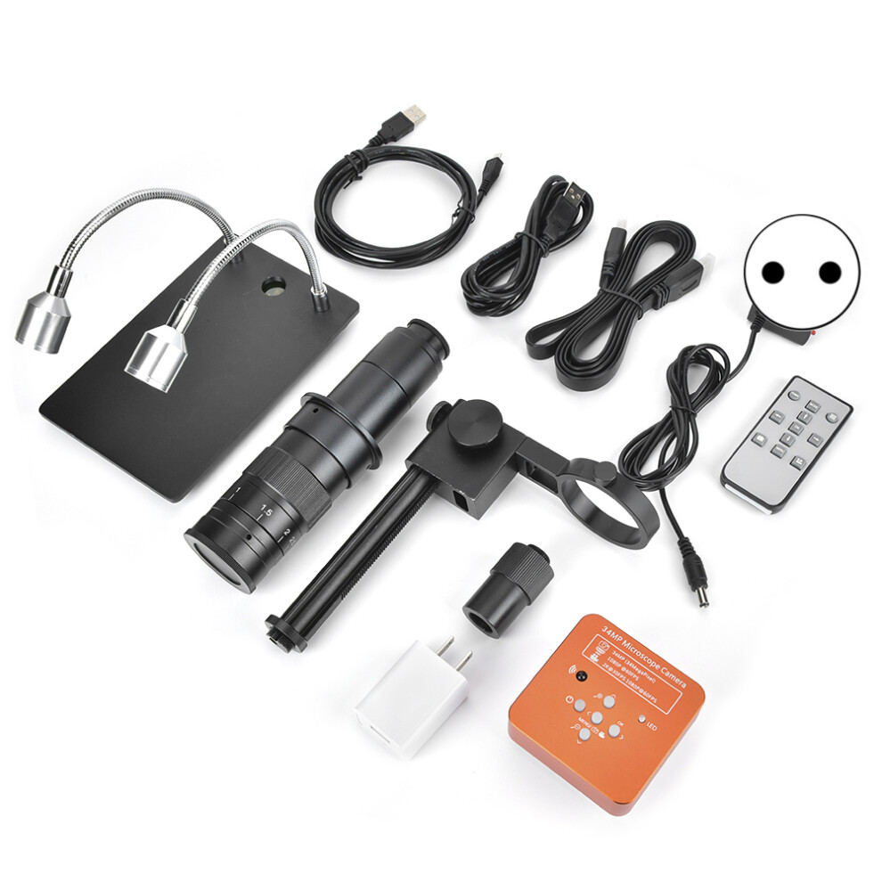 (Eu Plug 100-240V) 60Fps 2K 34Mp 1080P Usb Industrial Digital Video Microscope Camera 610830921385