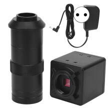(EU Plug 100-240V) 2MP Industrielle Mikroskopkamera CCD CMOS VGA Zoom C-Mount