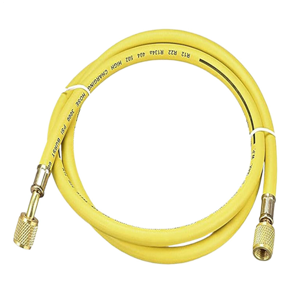 Refrigeration Mat Load Hose Set Manifold Left Leak-Proof Hoses Vehicle Air Conditioner Maintenance R22 Yellow 9354506454302