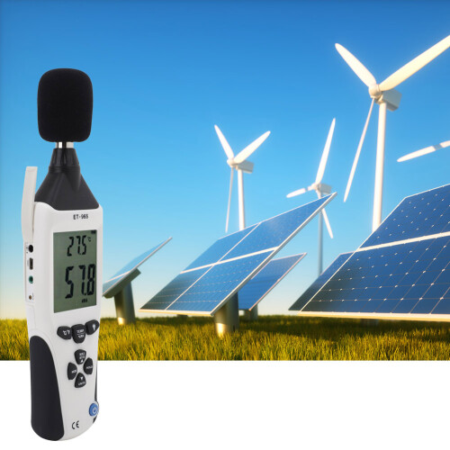 ET-965 5-in-1 Umweltmessgerät Temp Luftfeuchte Wind Lärm Licht 2