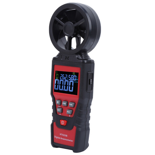 HT625B Digital-Anemometer für Luftgeschwindigkeit, Temp. & Feuchte 2