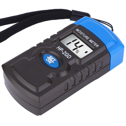 Tragbarer Holzfeuchtemesser Digital Feuchte-Temperaturtester 2