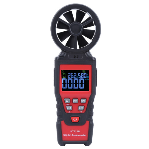 HT625B Digital-Anemometer für Luftgeschwindigkeit, Temp. & Feuchte 1
