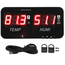 TA623A Digitales Thermometer Hygrometer LED Temp Luftfeuchte
