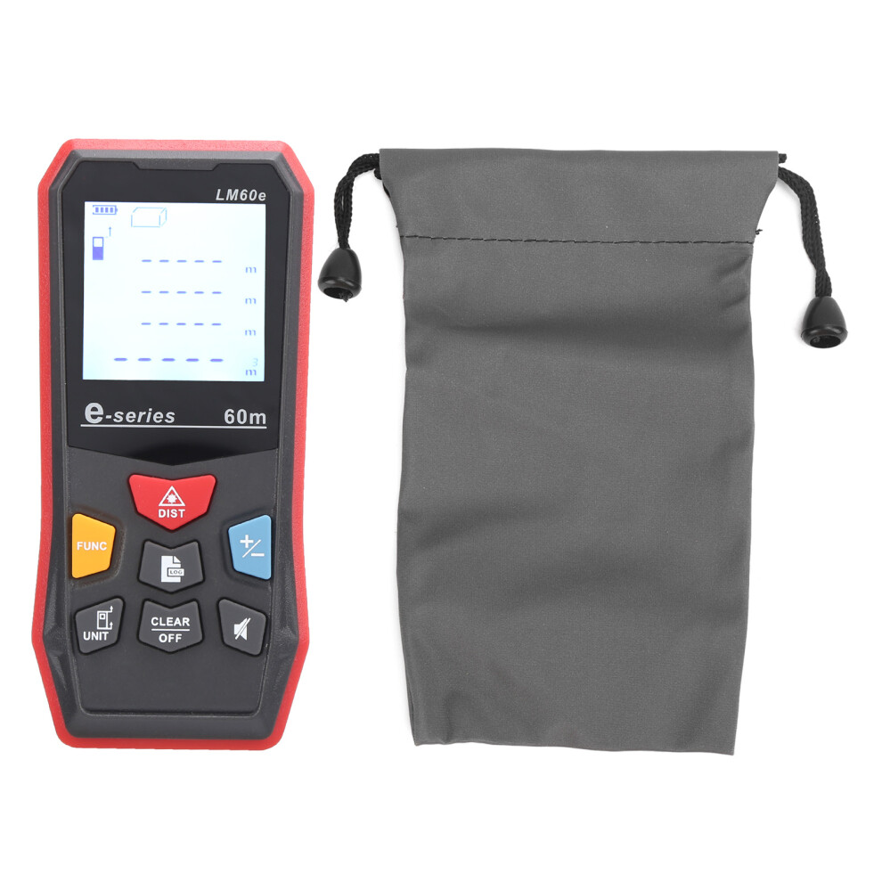 Lm60e Digital Infrared Laser Distance Meter 60M Portable 610830886127