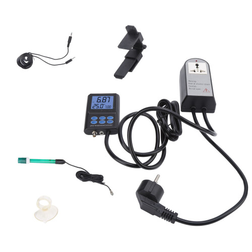 (EU Plug 250V) PH-221 pH-Wasserqualitätstester mit Hintergrundbeleuchtung