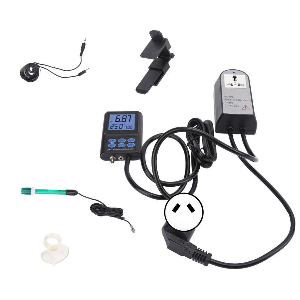 (Prise Au 220-240V) Ph-221 Ph Controller Water Quality Temp Tester Backlight Eu Plug 250V 610830886899