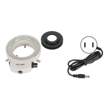 (US Plug) Einstellbare 144-LED-Ringleuchte für Stereomikroskop & Kamera