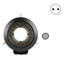 (EU 100‑240V) Mikroskop KP-P100A 16LED-Ringlicht 62mm Helligkeitsregler