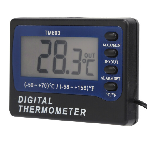 TM803 Digital Thermometer Alarm Aquarium Refrigerator 2
