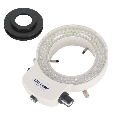 (US Plug) Einstellbare 144-LED-Ringleuchte für Stereomikroskop & Kamera 1