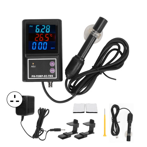 (UK AC 220V‑240V) PH206BD Digitaler pH-Meter mit Bluetooth pH+EC+TDS Wasser-Tester