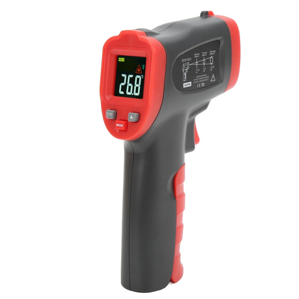 Infrared Thermometer Color Screen Digital Temperature Measurement Gun 610830857639