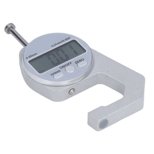 Mini-Dickenmessgerät 0-20mm LED für Leder Papier Metall 2