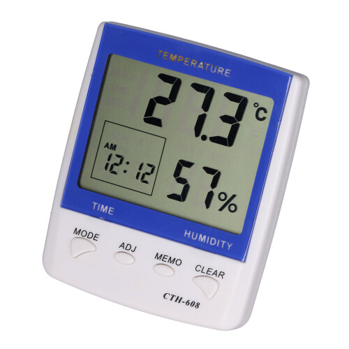 UA608 Digital Thermometer Hygrometer mit Display & Alarm 2