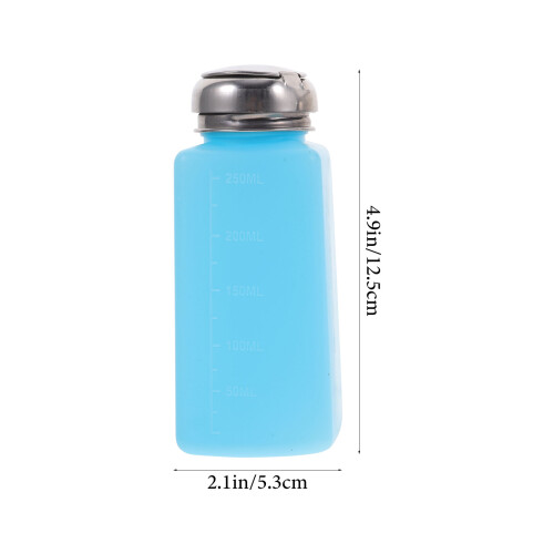 3St Push Down Alkoholflasche Leerer Spender Nagellackentferner 250Ml 1