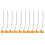 (IPEX Head) 10x FPC-Antenne 824-960MHz IPEX 1