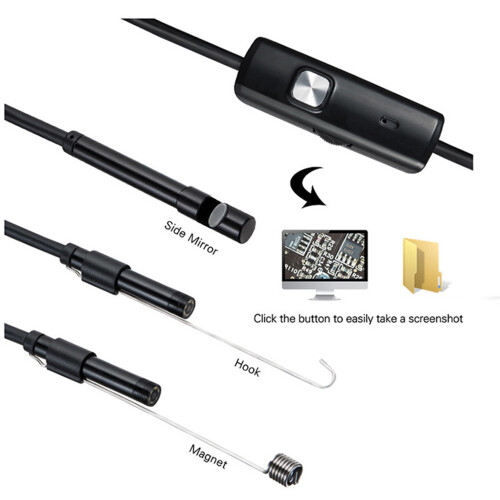 7mm 3-in-1 Typ-C Endoskop, flexibel, 1-10m (5m)