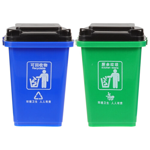 2 Mini Schreibtisch Abfalleimer Form Stoßfest