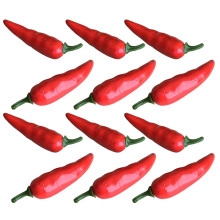 60Stk Mini Künstliche Chili Dekorationen Falsche Chilischoten Fotopropos