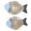 2Stk. Fischförmige Holzanhänger Wohnaccessoires 6