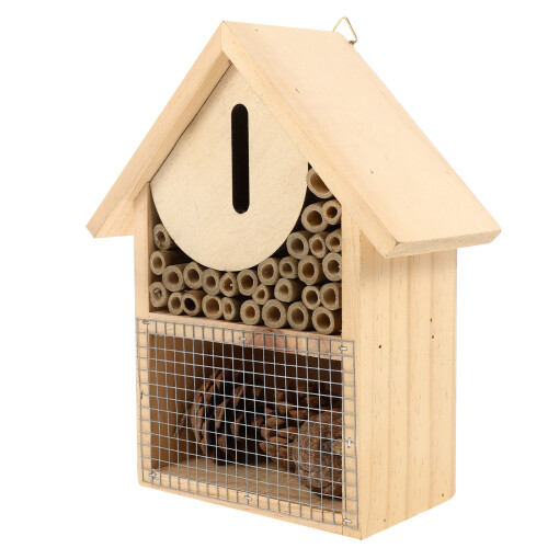 3 Piezas Casa De De Madera Colgante Para Abejas