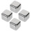4pcs reusable stainless steel whiskey chilling stones 9