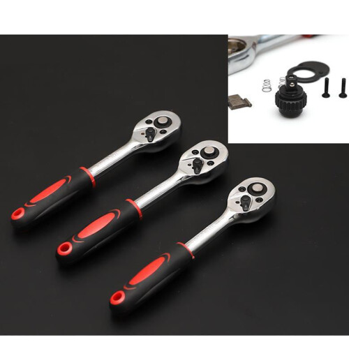46-Piece Hex Socket Wrench Set Car Motorcycle Repair Ratchet Tool Kit 2