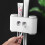 Automatisches Zahnpastaspender-Set mit 4 Tassenhalter Grau 4