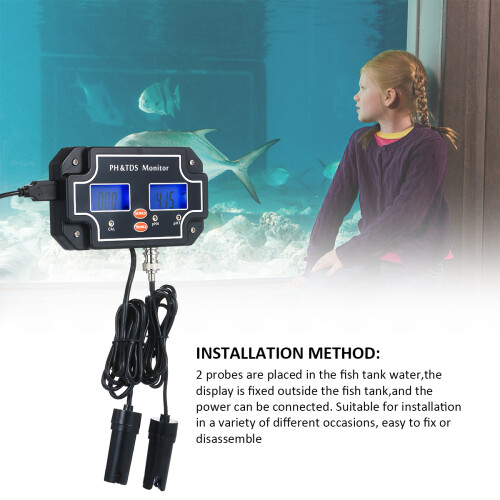 2-in-1-Wasserqualitätstester pH/TDS wasserdicht mit EU-Stecker 2