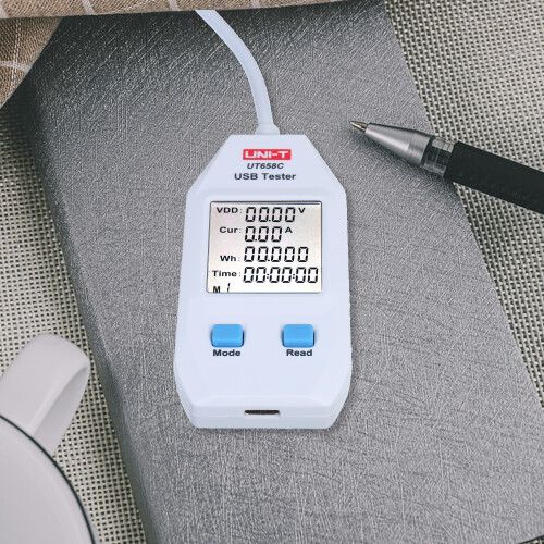 USB-Strommesser LCD Voltmeter Amperemeter Digital (UT658C)