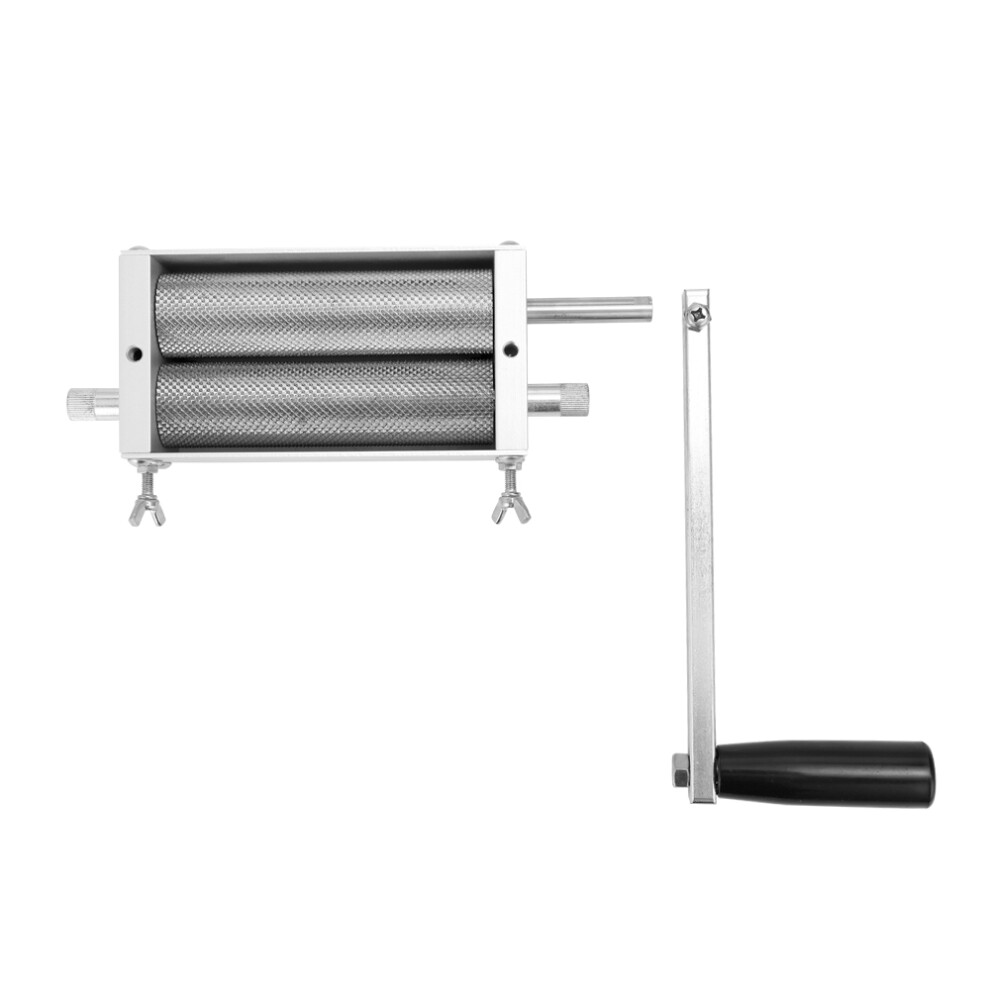 Stainless Steel 2 Roller Grain Mill Grinder Manual Malt Corn Crusher 610830923389