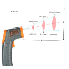 Tragbares IR-Thermometer, -32380, LCD mit Hintergrundbeleuchtung