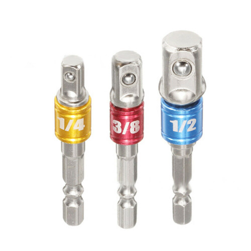 3-teiliger Satz Sechskant-Bohrer-Adapter 3 Größen 2