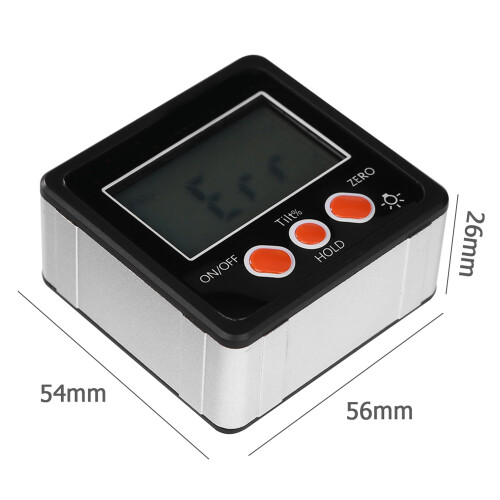 Mini-Rücklicht-Digital-Winkelmesser 4*90 mit Magnet 1