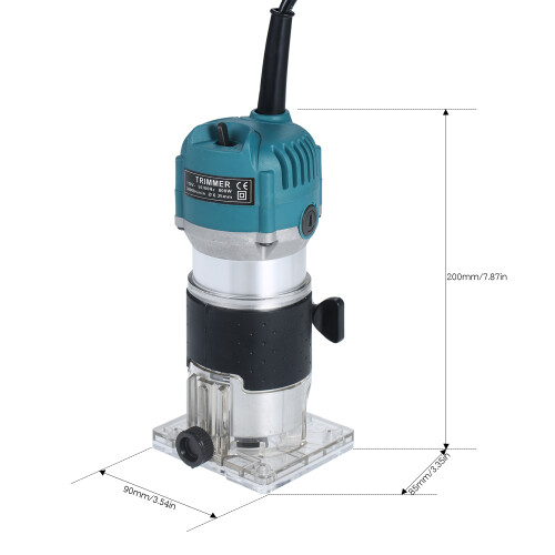 800W 30000U/min Fräser mit Transparenter Basis und Kantenführung 1