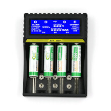 Multifunctional Li-ion Ni-MH Ni-Cd AA AAA 9V Battery Charger with LCD