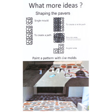 Paving Path Border Maker Reusable Concrete Cement Stone Paver Mold DIY